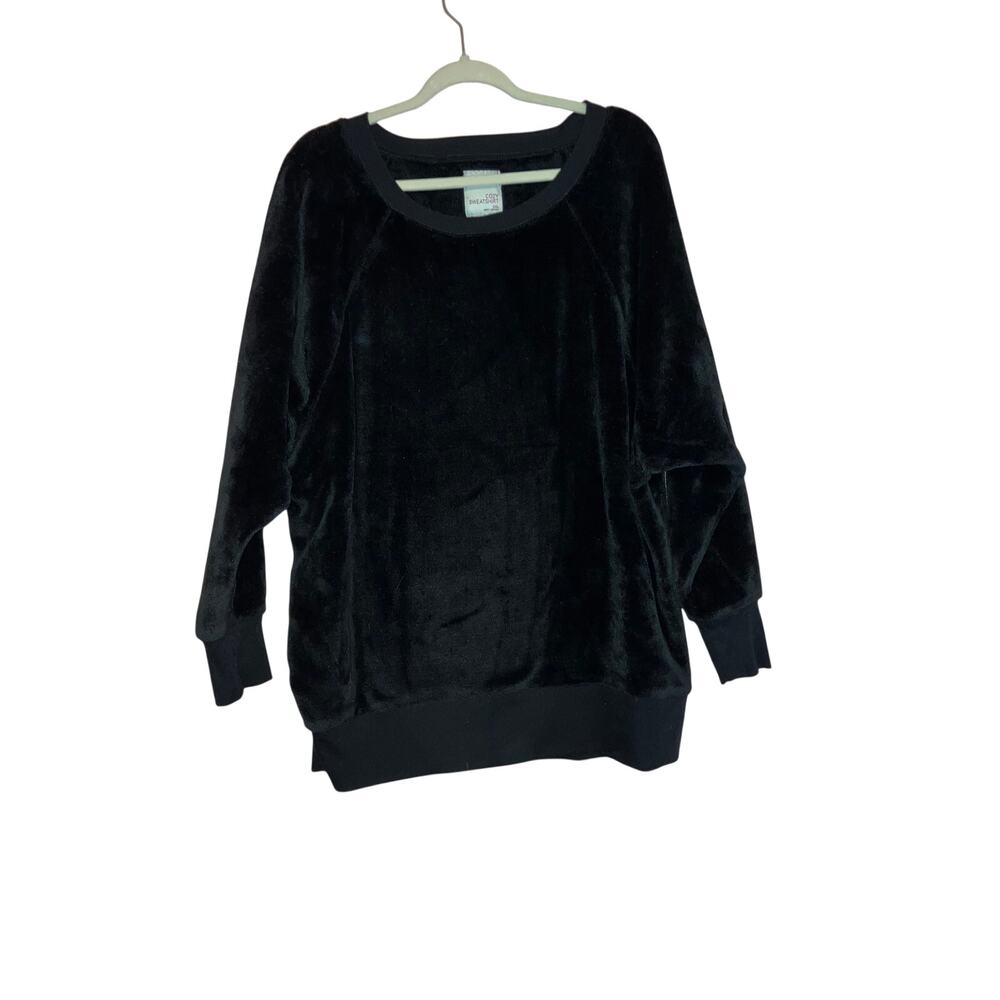 So Black Cozy Fleece Sweatshirt Size XXL